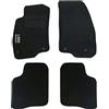 Auto Accessori Lupex | Set 4 pezzi Tappetini auto Compatibili con Grande Punto (2013-2018) con 4 Clip di Fissaggio | Tappeti Sagomati in Moquette con Ricamo Lato Guida | Fondo Antiscivolo