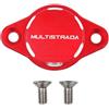 YIJIEBAO Fit for DUCATI Multistrada V4 V4S 1000 620 MTS 1100 1100S Moto CNC Tappo Filtro Olio Motore Coperchio Decorativo di Protezione Protezioni motore per moto(Red)