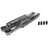 Generico Set 2 Ammortizzatori Cromati Universali Moto Ciclomotore Regolabili (300mm)