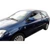 J&J AUTOMOTIVE HEKO Deflettori per Toyota Corolla 3-Porte 2002-2007 | 2 deflettori HEKO per Toyota Corolla 3-Porte, PMMA 3 mm, fumé, canale del finestrino.