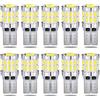 QAUBEN 194 Lampadine LED CanBus T10 Lampadine LED 6000K Bianco W5W 168 2825 Lampadine di ricambio LED per targa Luci di posizione laterali Mappa a cupola Luci di cortesia per porta 12-24V (10pcs)