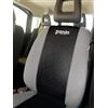 autoSHOP SET FODERA COPRISEDILE SU MISURA PER AUTO PANDA 2003-2004-2005-2006-2007-2008-2009-2010-2011 CON SEDILE POSTERIORE INTERO (NERO/GRIGIO)