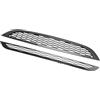 Artudatech Griglia paraurti radiatore 2PCS Honeycomb Mesh Front Grille Grill Fit for Mini Cooper R50 R52 R53 2002-2006 (No Logo)