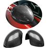uvcany MINI R55-R61 Coperture per specchietti laterali per porta auto Mini Cooper One/S/JCW serie R R55 R56 R57 R58 R59 R60 R61(Modello al carbonio, Per specchio pieghevole elettricamente)