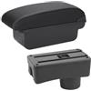 aejghfwjh Braccioli Auto Per Citroen C1 2012-2019 Accessori Per Scatola Di Immagazzinaggio Delle Parti Retrofit Bracciolo Centrale(C3 Black white NOUSB)
