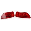 YAKISA Retronebbia Per Jeep Per Grand Per Cherokee Per Compass 2011-2016 Paraurti Posteriore Luce Freno Coda Indicatori Direzione Riflettore Lampada Senza Lampadina Fendinebbia Paraurti Posteriore(Left and r