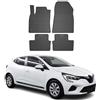 OMAC Tappetini in Gomma Compatibili con Renault Clio 2019-2025 Tappetini Auto Gomma Nero 4tlg