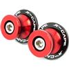 AUytcin Supporto per slider moto Per Moto Morini XCape X Cape X-Cape 650 Accessori Moto Supporti Forcellone Slider Viti Cavalletto CNC M10(Red)