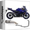 MOTOTOPGUN arrow scarico completo + collettore omologato open pro-race nichrom compatibile con yamaha yzf r3 2024 mototopgun