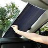 BMDHA Parasole Per Auto Parabrezza Anteriore Automatico Telescopico Protezione Solare Isolamento Calore Tendine Parasole Auto,70Cm…