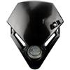 MKBHD Adatto for Gas TXT Trial 50 80 120 200 250 270 280 300 Pro Racing Enduro Motorcycle Head Light Motocross Versione faro anteriore(Black)