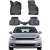 Rizline - Tappetini in gomma 3D per auto, compatibili con VW Golf 7 a 5 porte / Golf 7 Variant (2012 - 2019), su misura con bordo alto circa 5 cm