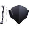 avdb-moto Cupolina/Parabrezza Compatibile con YAMAHA MT03 320 MT-03 2016-2019 in Alluminio (Nero)