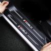 RIDGOEL 4 Pezzi Protezione Battitacco per Auto, per Fiat Doblo Soglie Porte Adesivo per Battitacco in Fibra di Carbonio Protezioni Per Davanzali Per Porte Auto (Doblo)