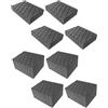 Drive Design Kit 8 PEZZI TAMPONI H 80 mm. e H 40 mm. per Ponti Sollevatori auto - Tamponi in gomma rettangolari 4 pezzi 160x120x80 e 4 pezzi 160x120x40 PRODUZIONE ITALIA ponti sollevatori corghi ravaglioli omcn