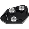 PPWIALL Per BMW per F800R F800S F800ST F800GT F800 R/S/ST/GT HP2 Sport Moto Cavalletto Laterale Stand Estensione Piastra di Supporto Ingranditore pastiglie Piastra Cavalletto Laterale(13)