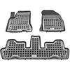 MTM Tappetini Gomma per Citroen C4 Grand Picasso 7 posti 10.2006-2013 Design a Vaschetta, su Misura con Bordi Rialzati cod. 3D 5311