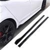 NFNFFC Auto Minigonne Laterali per Peugeot 208 Hatchback 2015-2019 2020 2021 2022 2023 2024 2025, Anti Collisione Pedane Laterali Estensioni Gonna Laterale, Accessori Auto,E-Glossy Black