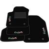 Generico Tappetini compatibili con Alfa Romeo Giulietta, ricamo Giulietta bandiera Ita, kit tappetini auto personalizzati, set tappeti in moquette, tappeto auto