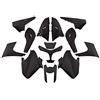 one by Camamoto cod. 77380015 set kit carene plastiche complete in abs 13 pezzi colore nero opaco compatibile con yamaha t-max 500 anno 2008-2009-2010-2011