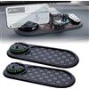 NNBWLMAEE Protectivei Multifunction Car Anti Slip Mat, 360° Rotating Rotatable Anti Slip Car Pad Phone Holder, Cars Dashboard Accessories with Temporary Parking Numbe for Organized Storage (2PCS-Black)