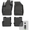 FROGUM ProLine 3D Set Esclusivo di tappetini auto per Fiat 500X dal 2014, per Jeep Renegade dal 2014 | Materiale TPE durevole | Bordini più alti