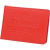 QUARKZMAN Portadocumenti Per Auto E Porta Assicurazione In Pelle PU Organizzatore Vanità Veicolo Accessori Auto Porta ID Con 4 Tasche Per Patente Carta D'Identità Carta Bancaria Rosso.