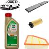 OP Kit tagliando 3 filtri + 5L olio Edge 5W30 per BMW X1 E84 16d 18d 20d 23d 25d 2009+