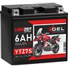 LANGZEIT Batterien LANGZEIT YTZ7S batteria moto 6Ah 12V 50602 TTZ7S-BS YTZ7-S GEL12-7Z-S senza manutenzione