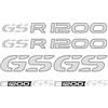 STICKERS RACING Kit di adesivi in vinile riflettente per moto, casco valigie BMW GS 1200 (modello B)
