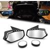 HEINMO Specchietto retrovisore per moto compatibile con XMAX X-MAX 250 300 400 2023 2024 Specchietti retrovisori laterali Modifica lente bianca convessa