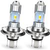 Ruiandsion Ruiansion H4 luci antinebbia LED giallo bianco DC 10v-80v ampia tensione 3570 3SMD chip LED per auto/moto, non polarità plug and play confezione da 2