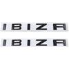 Generic Adesivo per auto con emblema IBIZR, etichetta di cilindrata, adatto per essere incollato su tutte le auto (nero)