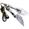 WHDsunQQ Luce direzione Luce Di Direzione A LED Universale A Forma Teschio Per Moto, A Scheletro, Per Fanale Posteriore Per Virago R6 R3 FZ6 FZ1 XJ6 1100