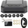 Haofy Monitor della Pressione dei Pneumatici, di Monitoraggio della Pressione dei Pneumatici per Camion a 6 Ruote Monitor TPMS a Energia Solare Wireless con 6 Sensori per