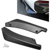 LHLUCKY 2 Pezzi Auto Posteriore Labbro Angolo Splitter per MG MG3 Full Hybrid 2024, Diffusore Per Spoiler Per Paraurti Posteriore,B/Carbon Fiber