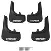 accessorypart Compatibile con Dacia Sandero Stepway 2012-2024 Parafanghi Anteriori e Posteriori Set del Veicolo 4 Pezzi Nero