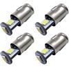Ruiandsion 4 pz BA7S LED lampadine 24 V Bianco 3030 3SMD Chipset LED lampadine di ricambio per auto strumento interno cruscotto luci di avvertimento