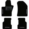 QUEMAR Tappetini Auto compatibili con Compass dal 2017 anche Plug-in Hybrid/Kit Tappeti Moquette e Gomma su Misura (Set 2 Anter.+ 2 Poster.)/Ricami e Colori Personalizzati (4 Ricami, Bordo Antracite)