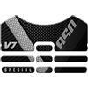 Paraserbatoio.it ADESIVO RESINATO EFFETTO 3D, PER MOTO COMPATIBILE CON MOTO GUZZI STONE V7 850 Special (Silver Stripe Monochrome, PARASERBATOIO)