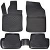 J&J AUTOMOTIVE Tappetini Auto in Gomma su Misura per Citroen 2010-2015, Set da 4 Pezzi, 3D - con Bordo Alto, Antiscivolo, Inodore, Colore Nero, TPE