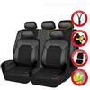 ESUKAR Auto Set Coprisedili per Nissan Qashqai (J10) 1. Gen 2008 2009 2010 2011 2012 2013 5 posti, Completo Antiscivolo Traspirante Protezione Sedile Anteriori e Posteriori Auto Accessori,Black/A