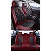 Congxy Set Coprisedili Auto Universale per Anteriori e Posteriori | Compatibile con Airbag Laterale, Rosso
