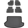 MOTOS Set di tappetini in gomma e tappetini in Pe per il bagagliaio Fiat Croma II 2005-2011 Migliorate il vostro comfort di viaggio con il tappetino antiscivolo per auto - tappetino per auto per tutte