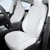 Ywooon Coprisedile Auto Set Completo per Tesla Model Y 2025 Juniper Traspirante Morbido e Antiscivolo - Cuscino per sedile confortevole per la guida Accessori interni Bianco Ghiaccio, 7 PZ