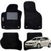 W-Parts Serie 4 TAPPETI - TAPPETINI in Moquette Neri per Golf VI dal 2008 al 2012 con battitacco Cucito, Bottoni di Fissaggio e Striscia Antiscivolo