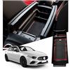 Ruiya Compatibile con Mercedes-Benz A-Classe W177 V177 2019-2025 Braccioli Portaoggetti Organizer, Console Centrale Portaoggetti Consolle Braccioli Vano Contenitore Portaoggetti W177 Accessori