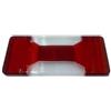 Generico Plastica Fanale Posteriore Destro Sinistro Compatibile con Iveco Daily 2006-2019, Rosso e Trasparente