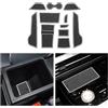 CDEFG Compatibile con MG4 MG 4 EV Elektro 2022 2023 2024, Tappetino Antiscivolo Antipolvere Antigraffio Tappetini in Gomma Portabicchieri per Interni Auto MG4 2024 Accessori (Bianco)