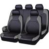 ASILOP Auto Set coprisedili, per MINI Countryman One/Cooper/Cooper S/Cooper SE Countryman ALL4 F54 F55 F56 F57 F60 Coprisedili auto in pelle per tutte le stagioni,B Grey
